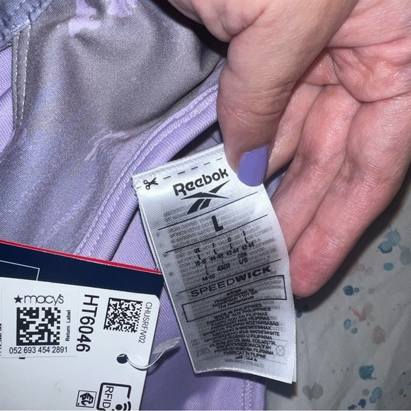 Reebok Apparel  Women's Wor Camo Bra Reebok Training App Women Purple - Picture 6 of 6